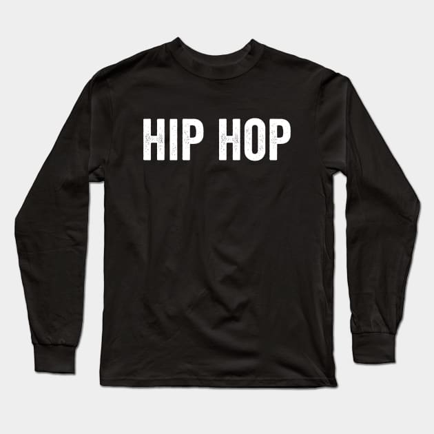 VINTAGE Hip Hop White Long Sleeve T-Shirt by GuuuExperience